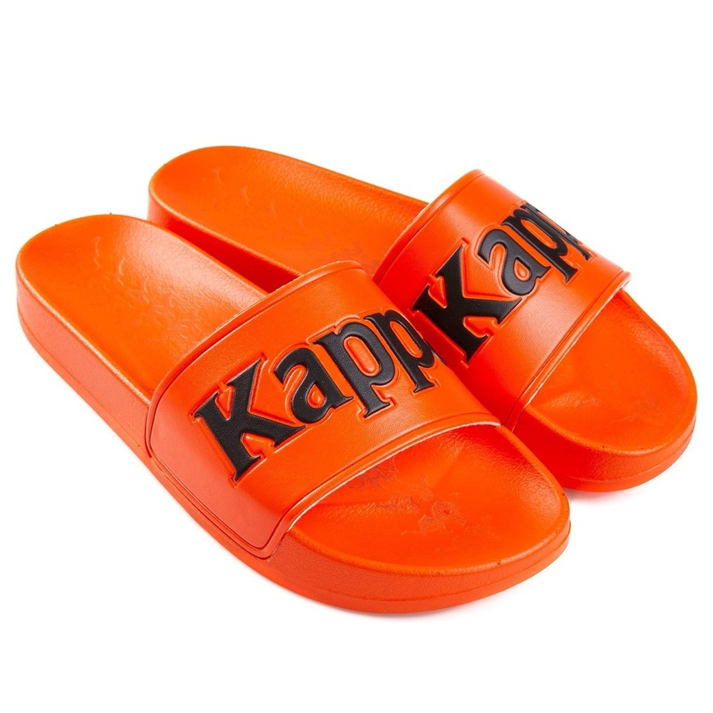 Kappa 222 Banda Adam 9‎ Slides Orange/Black | NEW/NWT!!🔥🔥